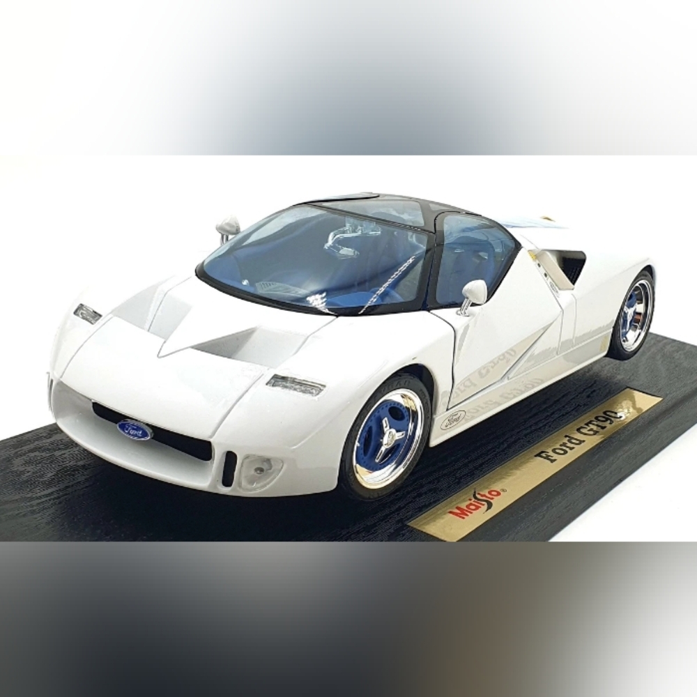 White Ford GT90 Model Car